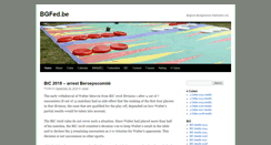 Desktop Screenshot of bgfed.be